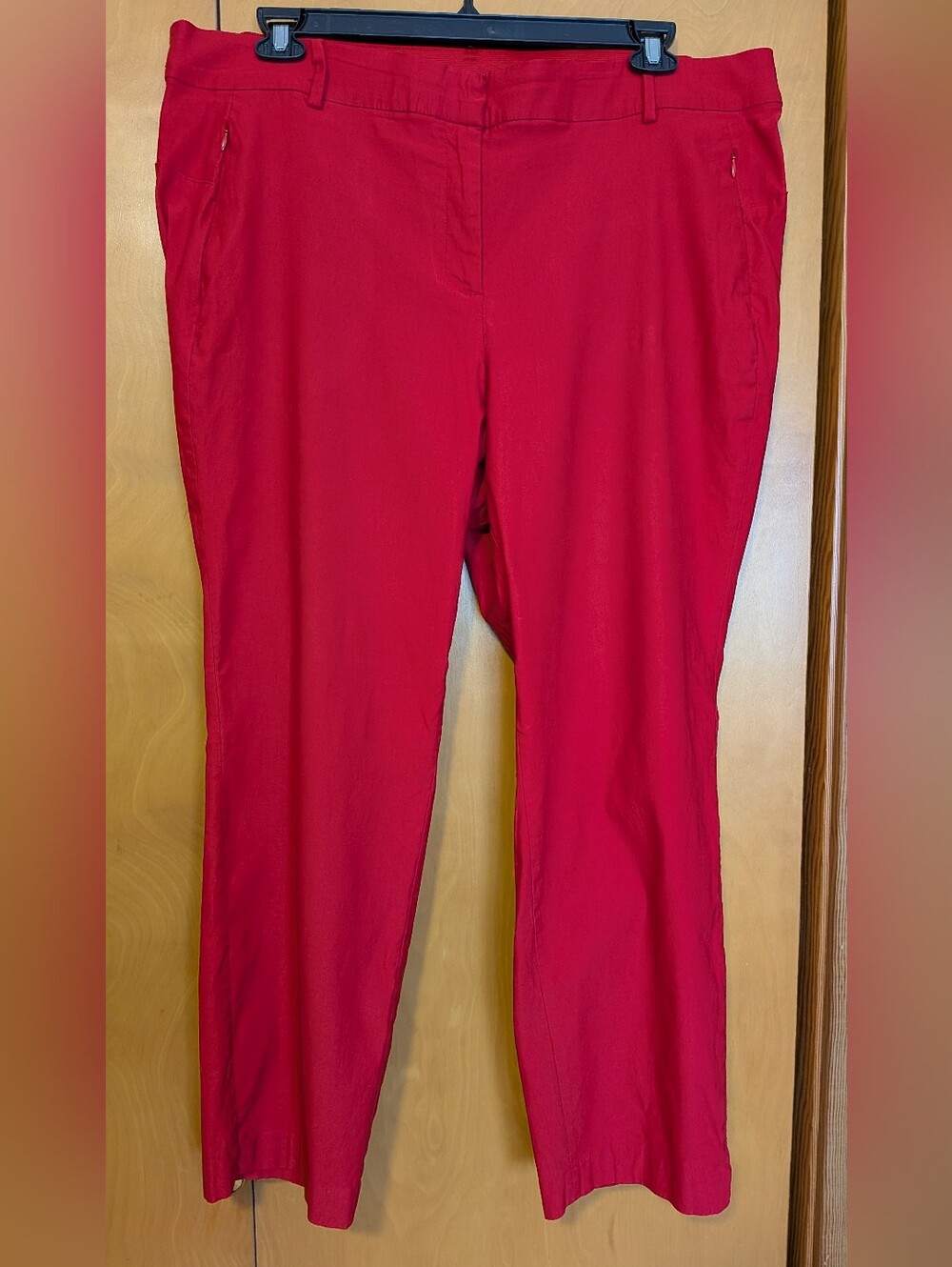 Kicky Red Skinny Pants Size 22